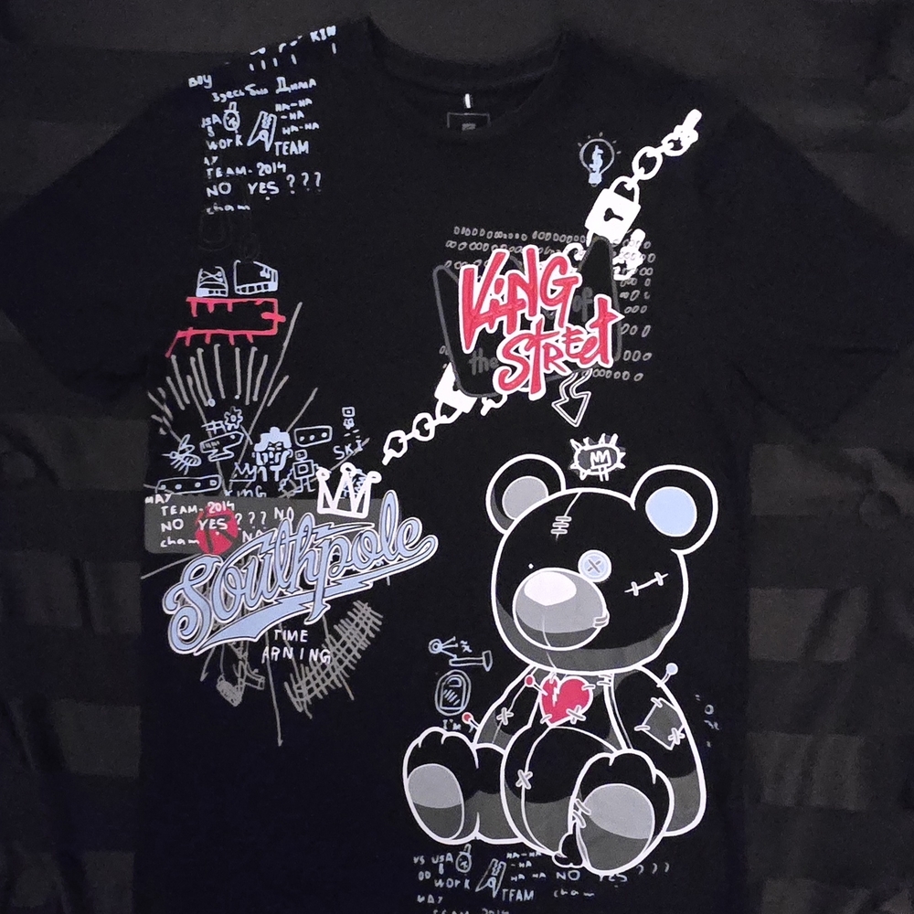 South Pole Black and White Graphic T-shirt